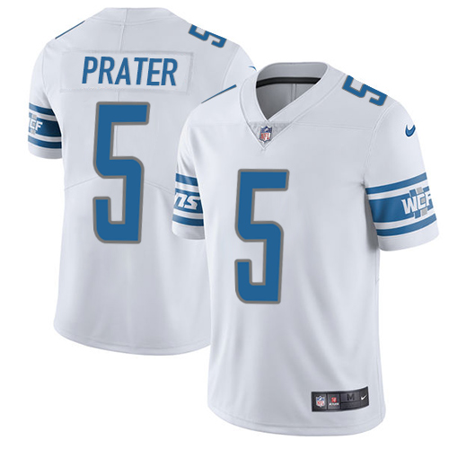 2019 men Detroit Lions #5 Prater white Nike Vapor Untouchable Limited NFL Jersey->detroit lions->NFL Jersey